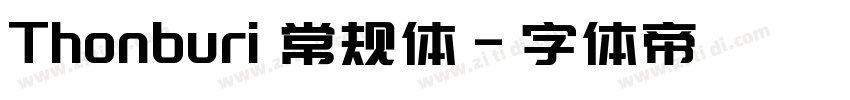 Thonburi 常规体字体转换